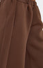 SOFIA | PANTALONI A GAMBA DRITTA COLOR MARRONE CIOCCOLATO