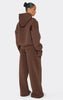 SOFIA | PANTALONI A GAMBA DRITTA COLOR MARRONE CIOCCOLATO
